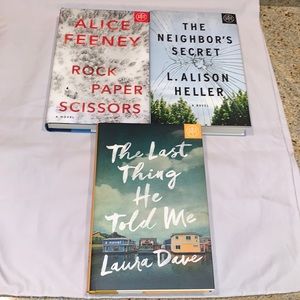 Three Book of the Month (BOTM) thrillers.